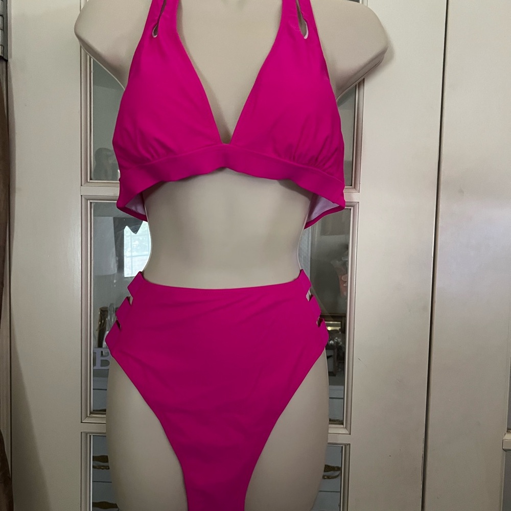 Live life on the beach two piece swimwear. Size large